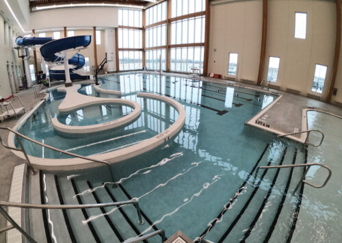 Lamp Rynearson was the aquatics designer for this multi-use community pool.