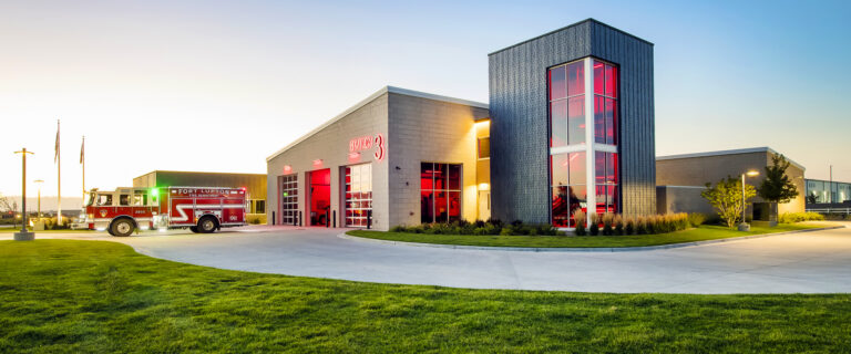 Fort Lupton Fire Station 3 evening photo